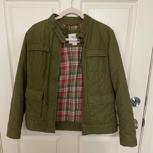Dark green quilted jacket